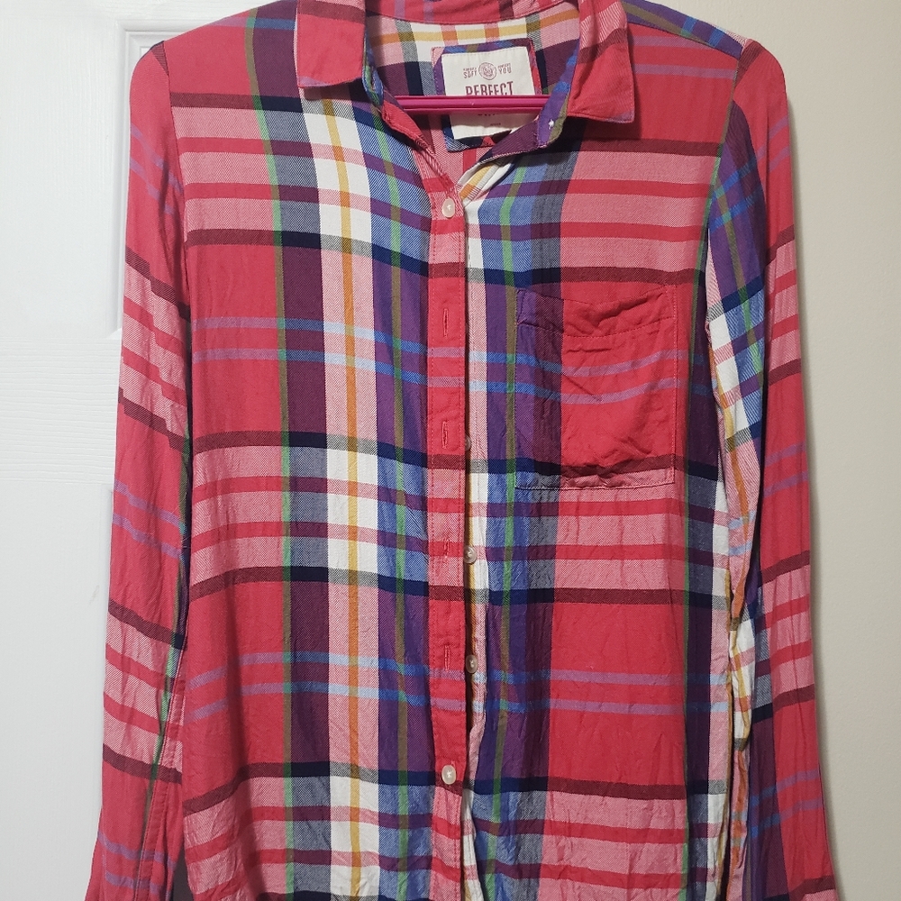 Plaid button up shirt
